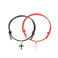 Alloy Cross Wax Rope Simple Couple Bracelet A Pair Jewelry Wholesale Nihaojewelry main image 6