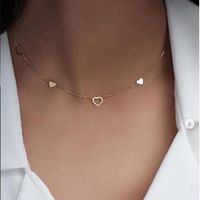 Simple Style Heart Titanium Steel Plating Necklace main image 4