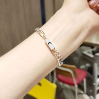 Stainless Steel Sun Moon Letter Simple Couple Bracelet A Pair Jewelry Wholesale Nihaojewelry main image 1