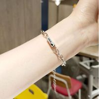 Stainless Steel Sun Moon Letter Simple Couple Bracelet A Pair Jewelry Wholesale Nihaojewelry main image 6
