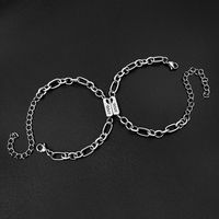 Stainless Steel Sun Moon Letter Simple Couple Bracelet A Pair Jewelry Wholesale Nihaojewelry main image 4