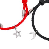 New Xingyue Spaceman Pu Rope Bracelet Magnet Suction Couple Bracelet Pair Exclusive For Cross-border Ornament Wholesale main image 4