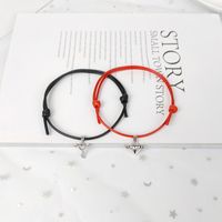 Simple Style Heart Alloy Plating No Inlaid Couple Bracelets main image 4