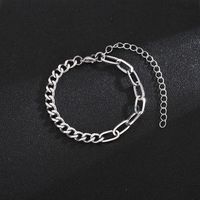 European And American New Fashion Simple Grinding Cross Stainless Steel Chain Bracelet Men And Women Jewelry Wholesale Foreign Trade Exclusive main image 5