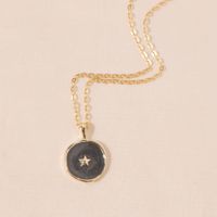 Europe And America Cross Border Ornament Wholesale Fashion Personalized Dripping Fantasy Love Moon Xingx Ear Stud And Ring Necklace main image 4