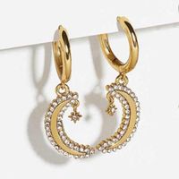 Wholesale Fashion Pin Butterfly Stars Moon Copper Buckle Earrings Set Nihaojewelry main image 6