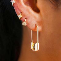 Wholesale New Mini Pin Alloy Earrings Nihaojewelry main image 1
