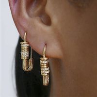 Vente En Gros Boucles D&#39;oreilles En Forme De Cercle Géométrique En Forme D&#39;épingle À La Mode Nihaojewelry main image 1