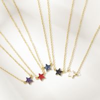 Wholesale Jewelry Color Sequin Star Pendant Necklace Nihaojewelry main image 3