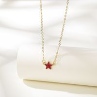 Wholesale Jewelry Color Sequin Star Pendant Necklace Nihaojewelry main image 5