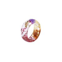 Wholesale Ornament Transparent Colorful Flower Ring Nihaojewelry main image 3
