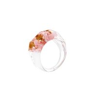 Wholesale Ornament Transparent Colorful Flower Ring Nihaojewelry main image 5