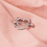 Wholesale Jewelry Horns Monster Heart-shaped Stainless Steel Breast Ring Nihaojewelry main image 6