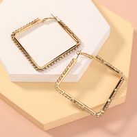 Wholesale Simple Geometric Square Rhinestone Earrings Nihaojewelry main image 5