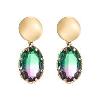 Wholesale Fashion Alloy Glass Diamond Geometric Earrings Nihaojewelry sku image 1