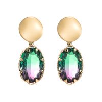 Vente En Gros Boucles D&#39;oreilles Géométriques Diamant En Verre En Alliage De Mode Nihaojewelry sku image 1