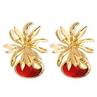 Wholesale Jewelry Flower Color Diamond Pendant Earrings Nihaojewelry sku image 1
