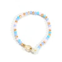 Flower Crystal Color Beaded Korean Style Bracelet Wholesale Jewelry Nihaojewelry sku image 1