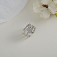 Wholesale Koreanisches Retro-drehseil Edelstahl Offener Ring Nihaojewelry sku image 3