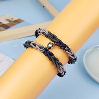 European And American New Rubber Band Love Magnet Suction Couple Bracelet Pair Men Women Girlfriend Bracelet Jewelry Wholesale sku image 3