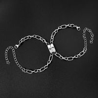 Stainless Steel Sun Moon Letter Simple Couple Bracelet A Pair Jewelry Wholesale Nihaojewelry sku image 3