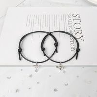 Simple Style Heart Alloy Plating No Inlaid Couple Bracelets sku image 2