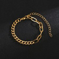 European And American New Fashion Simple Grinding Cross Stainless Steel Chain Bracelet Men And Women Jewelry Wholesale Foreign Trade Exclusive sku image 2