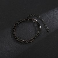 European And American New Fashion Simple Grinding Cross Stainless Steel Chain Bracelet Men And Women Jewelry Wholesale Foreign Trade Exclusive sku image 3