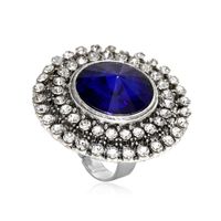 Full Diamond Round Opening Adjustable Ring Wholesale Jewelry Nihaojewelry sku image 3
