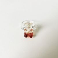خاتم الدب الهندسي الجديد عبر الحدود الأوروبية والأمريكية النسخة الكورية من Ins Wind Color Ring Girl Wind Akili Jewelry Girl sku image 5