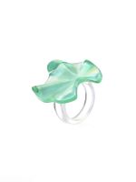 Wholesale Ornament Transparent Colorful Flower Ring Nihaojewelry sku image 10