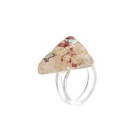 Wholesale Ornament Transparent Colorful Flower Ring Nihaojewelry sku image 11