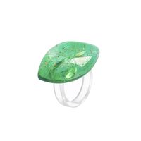 Wholesale Ornament Transparent Colorful Flower Ring Nihaojewelry sku image 5