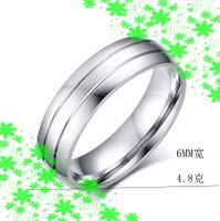 Wholesale Jewelry Stripe Inlaid Diamond Stainless Steel Ring Nihaojewelry main image 3