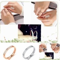 Korean Simple Fashion Diamond Stainless Steel Ring Wholesale Nihaojewelry main image 3