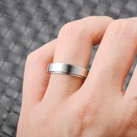 Korea Simple New Stainless Steel Rotatable Ring Wholesale Nihaojewelry main image 5