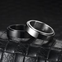 Korea Simple New Stainless Steel Rotatable Ring Wholesale Nihaojewelry main image 4
