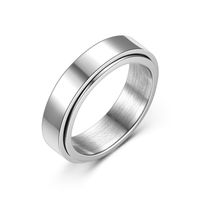 Korea Simple New Stainless Steel Rotatable Ring Wholesale Nihaojewelry main image 2