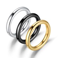 Korean Popular Stainless Steel Round Ring Wholesale Nihaojewelry main image 1
