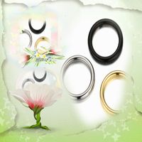 Korean Popular Stainless Steel Round Ring Wholesale Nihaojewelry main image 3