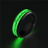 Cross-border Ornament Stainless Steel Luminous Ring Fluorescent Stall Supply Titanium Steel Magic Ring The Lord Of The Rings Wholesale main image 1