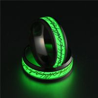 Cross-border Ornament Stainless Steel Luminous Ring Fluorescent Stall Supply Titanium Steel Magic Ring The Lord Of The Rings Wholesale main image 5