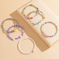 Wholesale Jewelry Bohemian Style Color Letter Heart Beaded Bracelet Set Nihaojewelry main image 3