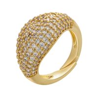 Wholesale New Color Diamond Opening Adjustable Wide Face Thick Ring Nihaojewelry main image 4