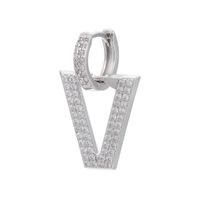 Wholesale Micro-studded Zircon Earrings Inverted Triangle Earrings Nihaojewelry main image 4