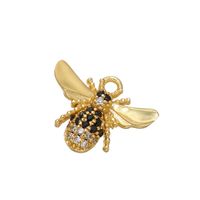 Micro-inlaid Colored Diamond Bee Earrings Pendant Wholesale Nihaojewelry main image 3