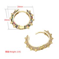 Fashion Constellation Plating Copper Artificial Gemstones Earrings main image 6