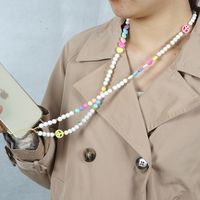 Acrylic Round Glass Beads Mobile Phone Chain Wholesale Nihaojewelry main image 4