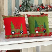 Wholesale New Flannel Embroidered Pillowcase Christmas Decorations Nihaojewelry main image 1