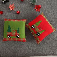 Wholesale New Flannel Embroidered Pillowcase Christmas Decorations Nihaojewelry main image 3